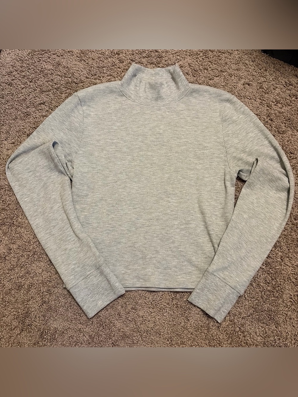 Women’s American Eagle Waffle Knit Crop Long Sleeve